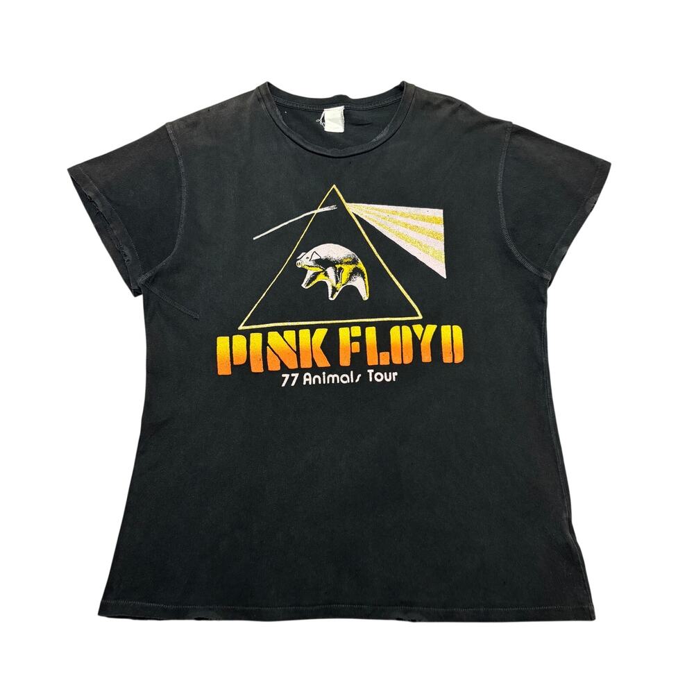 Madeworn Pink Floyd 77 Animals Vintage T Shirt Men's Large Faded Grunge